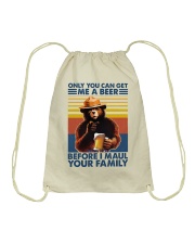 Camping Only You Can Get Me A Beer Drawstring Bag tile