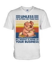 Farm I'm Sitting On Your Face V-Neck T-Shirt tile