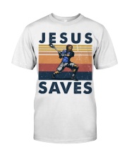 Lacrosse Jesus Saves Classic T-Shirt tile