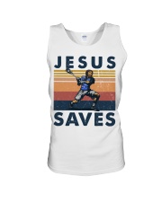 Lacrosse Jesus Saves Unisex Tank tile