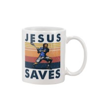 Lacrosse Jesus Saves Mug tile