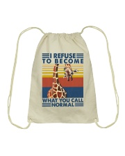 Animal I Refuse To Become What You Call Normal Drawstring Bag tile