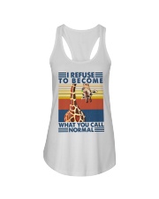 Animal I Refuse To Become What You Call Normal Ladies Flowy Tank tile
