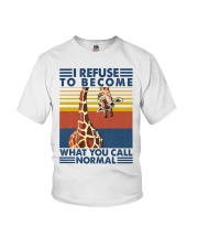 Animal I Refuse To Become What You Call Normal Youth T-Shirt tile