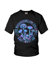 The Mushrooms Are Calling Youth T-Shirt tile