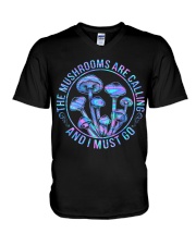 The Mushrooms Are Calling V-Neck T-Shirt tile