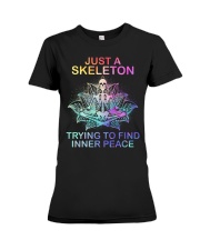 Skull Just A Skeleton Premium Fit Ladies Tee tile
