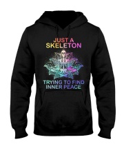 Skull Just A Skeleton Hooded Sweatshirt front