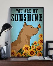 Dog Pitbull You Are My Sunshine 16x24 Poster lifestyle-poster-2