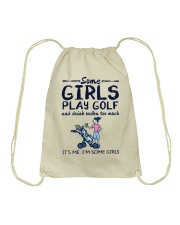 Golf And Drink Vodka Drawstring Bag tile