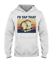 Beer I'd Tap That Hooded Sweatshirt front