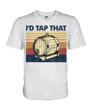 Beer I'd Tap That V-Neck T-Shirt tile