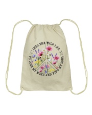 Hippie Find My Soul Drawstring Bag tile