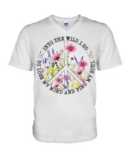 Hippie Find My Soul V-Neck T-Shirt tile