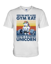 Fitness I'm A Gym Unicorn V-Neck T-Shirt tile