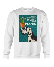 Dog Schnauzer And Plants Crewneck Sweatshirt tile