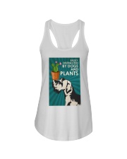 Dog Schnauzer And Plants Ladies Flowy Tank tile