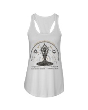 Yoga Open Heart To The Sky Above Ladies Flowy Tank tile