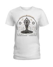 Yoga Open Heart To The Sky Above Ladies T-Shirt tile