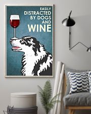 Dog Border Collie And Wine 16x24 Poster lifestyle-poster-1