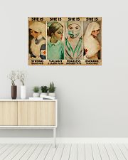 Nurse She Is Strong 36x24 Poster poster-landscape-36x24-lifestyle-01