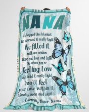 Family Nana Large Fleece Blanket - 60" x 80" aos-coral-fleece-blanket-60x80-lifestyle-front-10