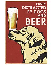 Dog Golden And Beer 16x24 Poster front