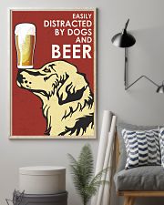 Dog Golden And Beer 16x24 Poster lifestyle-poster-1