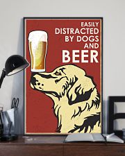 Dog Golden And Beer 16x24 Poster lifestyle-poster-2