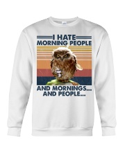 Coffee I Hate Morning People Crewneck Sweatshirt tile