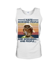 Coffee I Hate Morning People Unisex Tank tile
