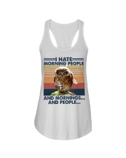 Coffee I Hate Morning People Ladies Flowy Tank tile