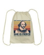 Book She Is Fierce Drawstring Bag tile