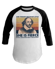 Book She Is Fierce Baseball Tee tile