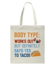 Fitness Body Type Tote Bag tile