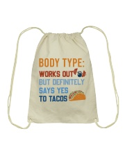 Fitness Body Type Drawstring Bag tile