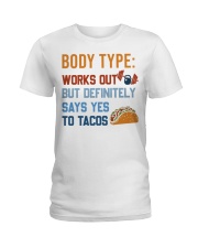 Fitness Body Type Ladies T-Shirt tile