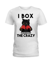 Boxing I Box To Burn Off The Crazy Ladies T-Shirt tile