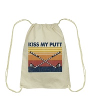 Golf Kiss My putt Drawstring Bag tile