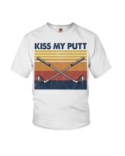 Golf Kiss My putt Youth T-Shirt tile