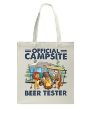 Camping Official Campsite Beer Tester Tote Bag tile