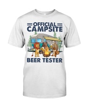 Camping Official Campsite Beer Tester Classic T-Shirt tile