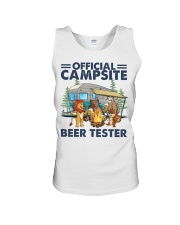 Camping Official Campsite Beer Tester Unisex Tank tile