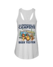 Camping Official Campsite Beer Tester Ladies Flowy Tank tile