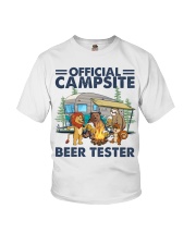 Camping Official Campsite Beer Tester Youth T-Shirt tile