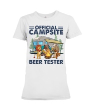 Camping Official Campsite Beer Tester Premium Fit Ladies Tee tile