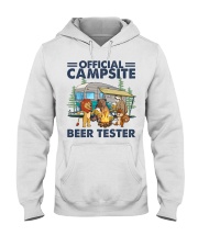Camping Official Campsite Beer Tester Hooded Sweatshirt front