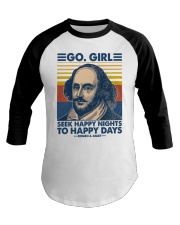 Book Go Girl Baseball Tee tile