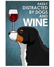 Dog Bernese Mountain And Wine 16x24 Poster front