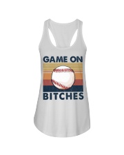Baseball game On Ladies Flowy Tank tile